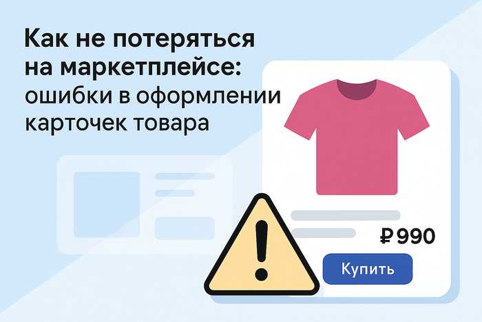 Как оформить карточку товара для маркетплейса: ошибки, которые мешают продажам, советы дизайнера