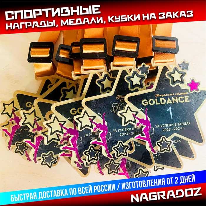 Наградные статуэтки, кубки и медали из акрила и металла